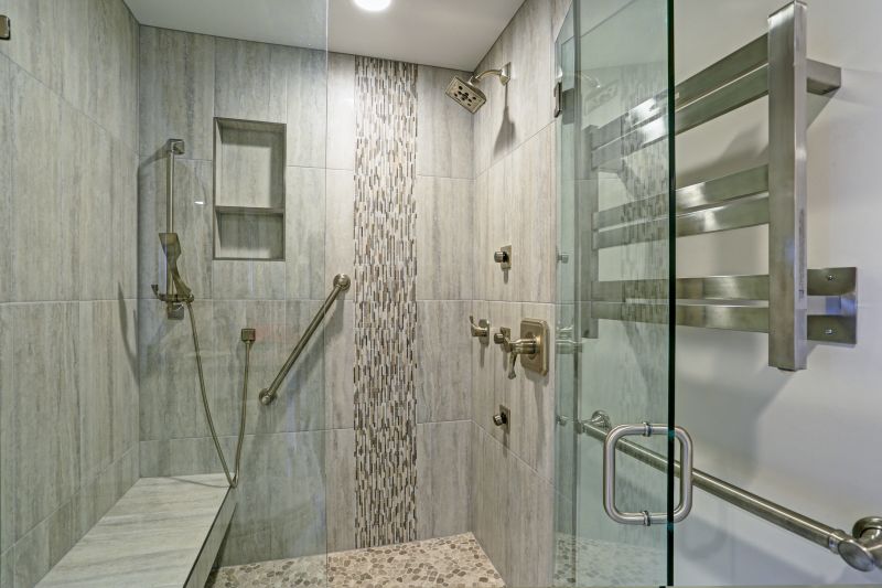 Elegant walk-in shower